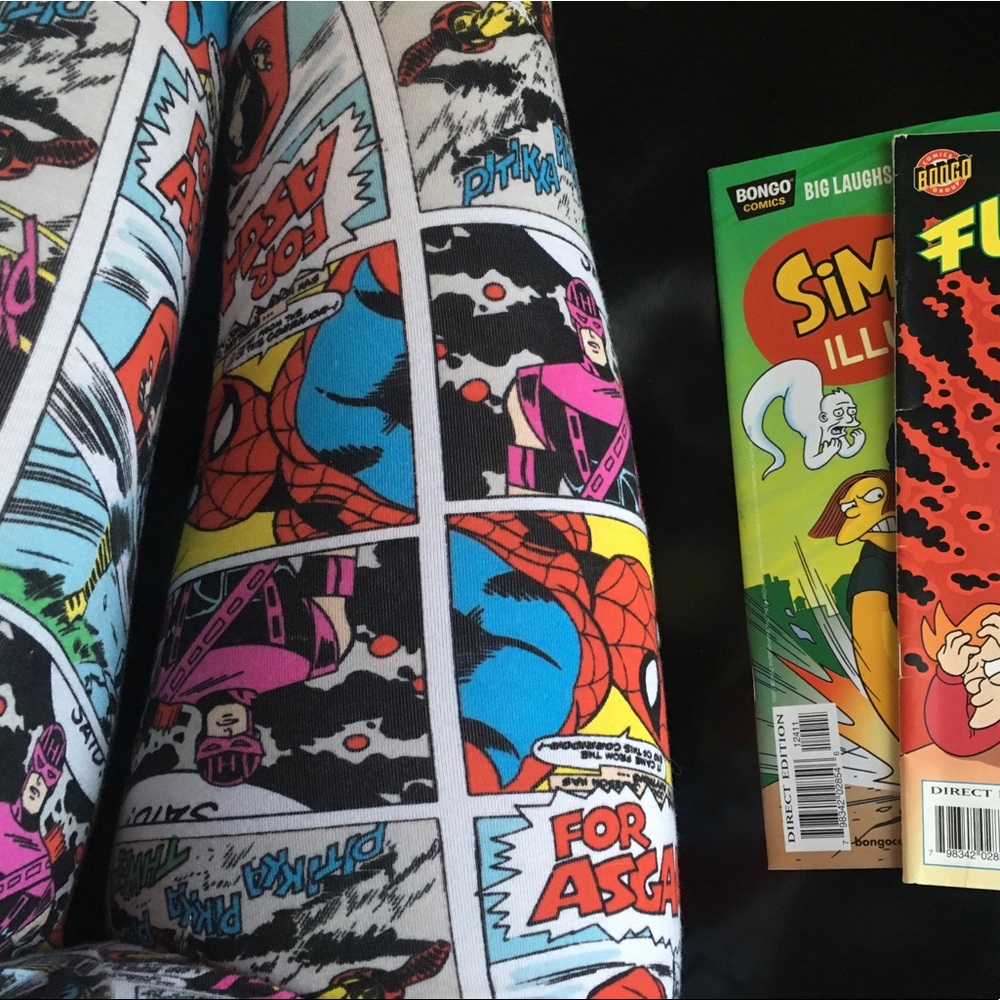 Marvel magic leggings small cozy spiderman thor